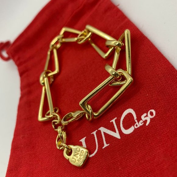 Uno de 50 Indestructible Bracelet GALAXY gold-plated medium-sized - Picture 4 of 7